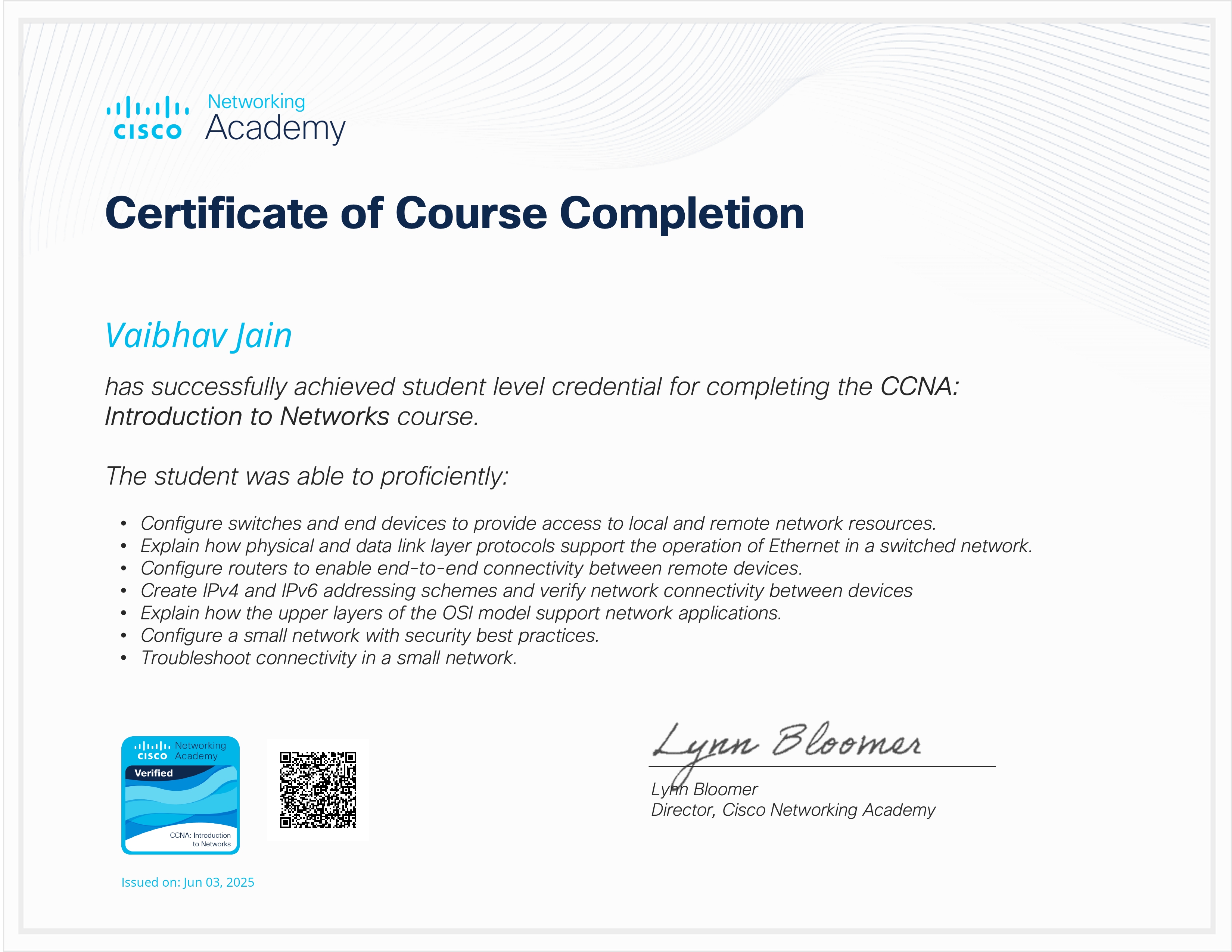 CCNA 1: Introduction to Networks